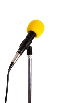 Microphone on a stand Stock Photos