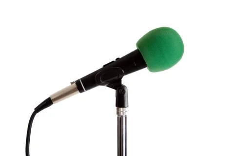 Microphone on a stand Stock Photos