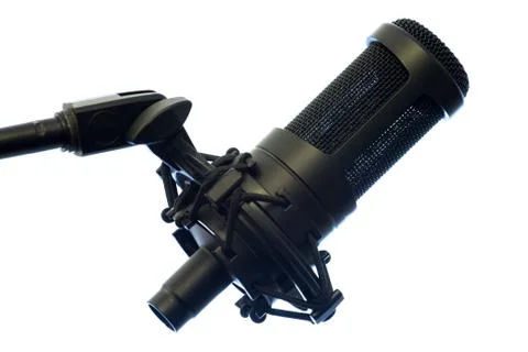 Microphone on a stand Stock Photos