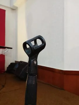 Microphone stand Stock Photos