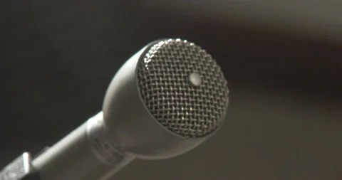 Microphone - Static shot - Close Up Stock Footage 166010960