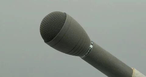 Microphone - Static shot Stock Footage 166010705