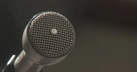 Microphone - Static shot Stock Footage 166010737