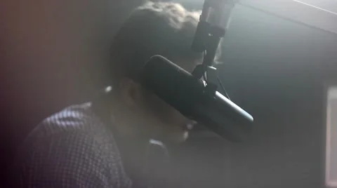 The microphone in the Studio Stock Footage 65482231