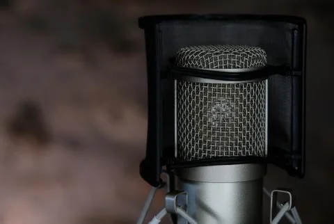 Microphone studio Stock Photos