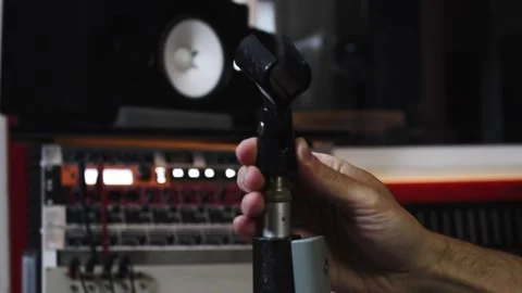 Microphone tech Stock Footage 142811187