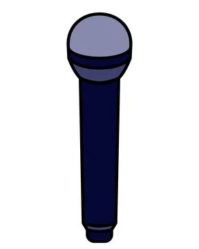 Microphone vector color image. Stage Stock Illustration