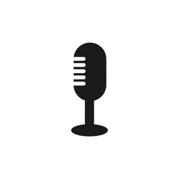 Microphone vector design illustration 스톡 일러스트