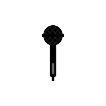 Microphone vector design template illustration 스톡 일러스트