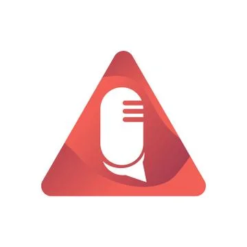 Microphone vector design template illustration Stock Illustration