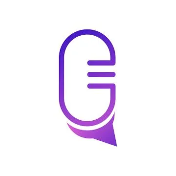 Microphone vector design template illustration 스톡 일러스트