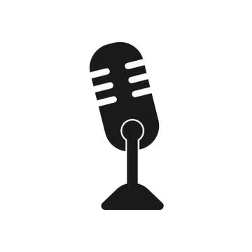 Microphone vector design template illustration Stock Illustration