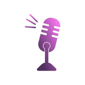Microphone vector design template illustration Stock Illustration