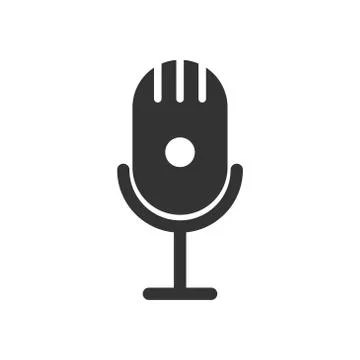 Microphone vector design template illustration Stock Illustration