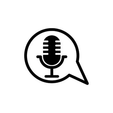 Microphone vector graphic design illustration template Stock-Illustration
