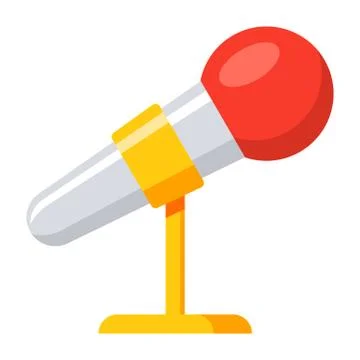Microphone Vector Icon Stock Illustration