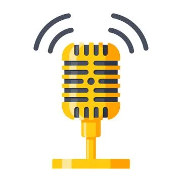 Microphone Vector Icon Stock Illustration