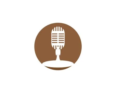 Microphone vector icon Stock Illustration