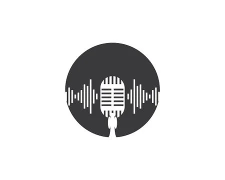 Microphone vector icon Stock Illustration