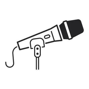 Microphone vector icon illustration Stock Illustration