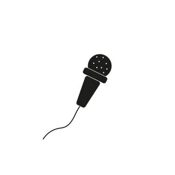 Microphone Vector icon isolated on white backround eps 10 Stock Illustration