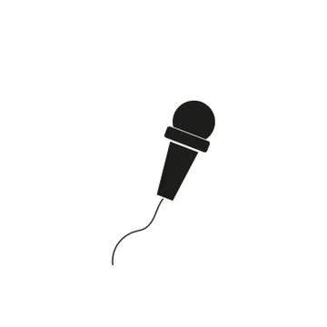 Microphone Vector icon isolated on white backround eps 10 Stock Illustration