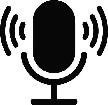 Microphone vector icon | Mic icon | Podcast icon | Studio recording Symbol Stock-Illustration