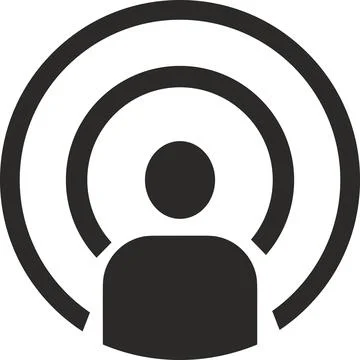 Microphone vector icon | Mic icon | Podcast icon | Studio recording Symbol Stock Illustration