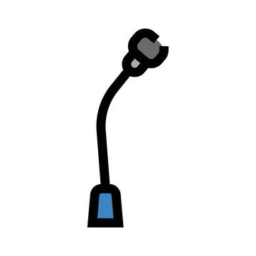 Microphone vector icon representing communication and broadcasting Stock Illustration