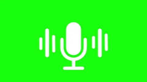 Microphone vector, sound icon 4k animation Video stock 287335115