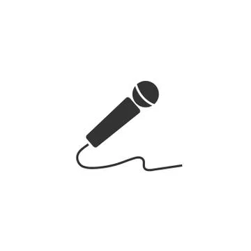 Microphone vector speaker sound icon Stock Illustration