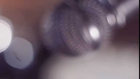 Microphone for vocal recording Studio Stock Footage 107579032