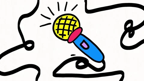 Microphone Voice Recording Animation 動画素材 341766248