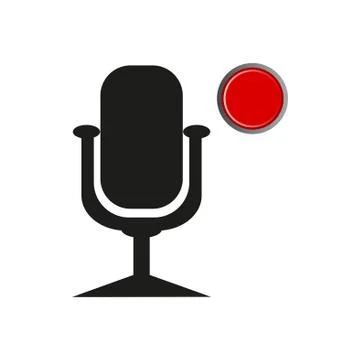 Microphone. Voice recording. icon. vector design Stock Illustration
