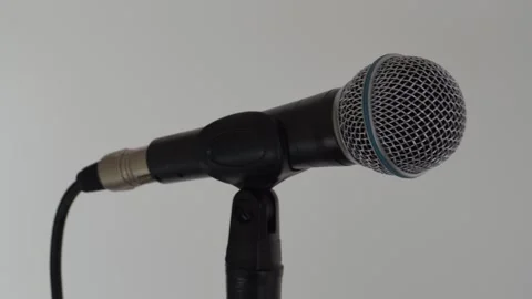 Microphone on a white background. C0142 Stock Footage 255116467