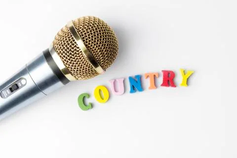 Microphone on a white background, close-up Stock Photos