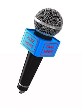 Microphone on white background. Isolated 3D illustration Stock Illustration