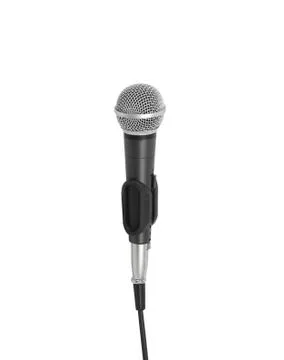Microphone on a white background Stock Photos