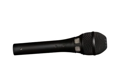 Microphone on a white background Stock Photos