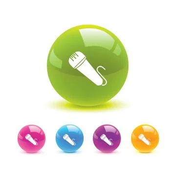 Microphones icon web Stock Illustration
