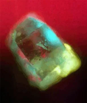Microphoto microcrystals in polarized light, microscope artwork, background Stock Photos