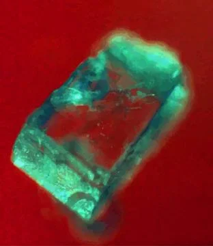 Microphoto microcrystals in polarized light, microscope artwork, background 스톡 사진