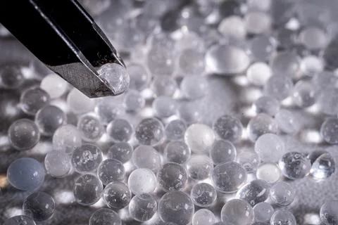 Microplastic Pollution Examination Stock-Fotos