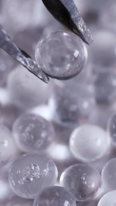 Microplastic Pollution Examination. Vertical video Stock Footage 285724422