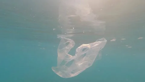 Microplastics and plastic waste in the sea and ocean Stock Footage 312169154