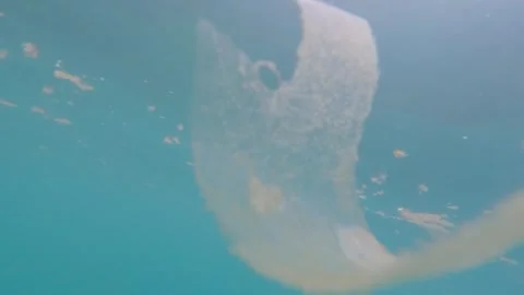Microplastics and plastic waste in the sea and ocean Stock Footage 312169367