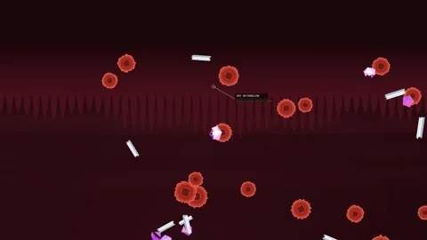 Microplastics Invading Gut Epithelium And Interacting With Blood Cells 스톡 동영상 342694287