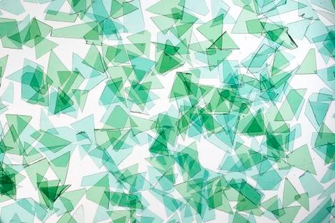 Microplastics polluting seawater close up Stock Illustration