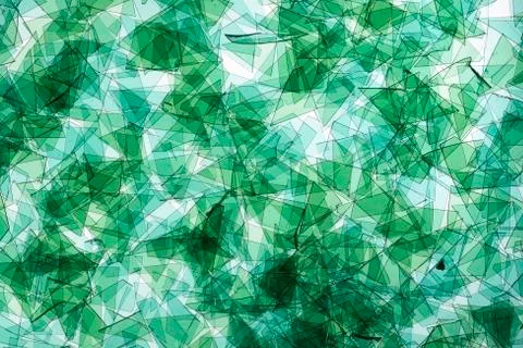 Microplastics polluting seawater close up Stock Illustration