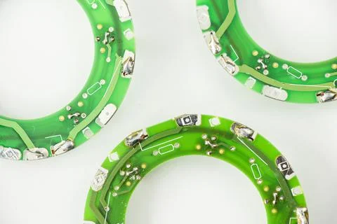 Microprocessor and microchips, motherboard background 스톡 사진